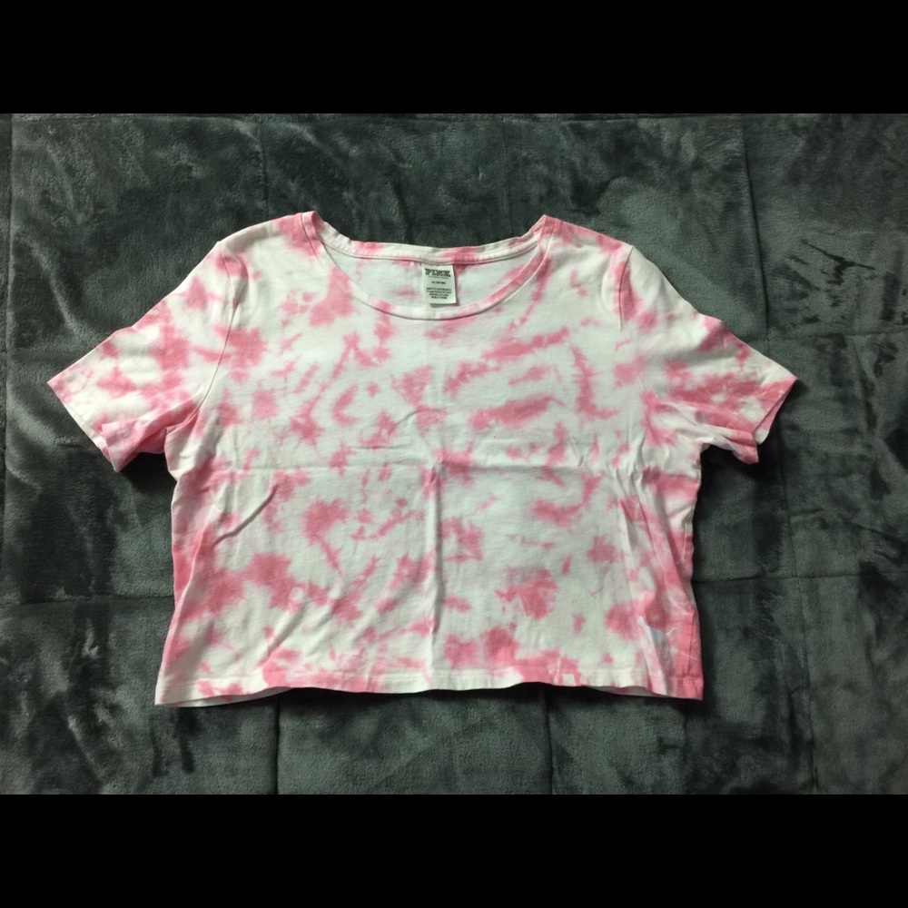 Tie Dye Cropped PINK Shirt